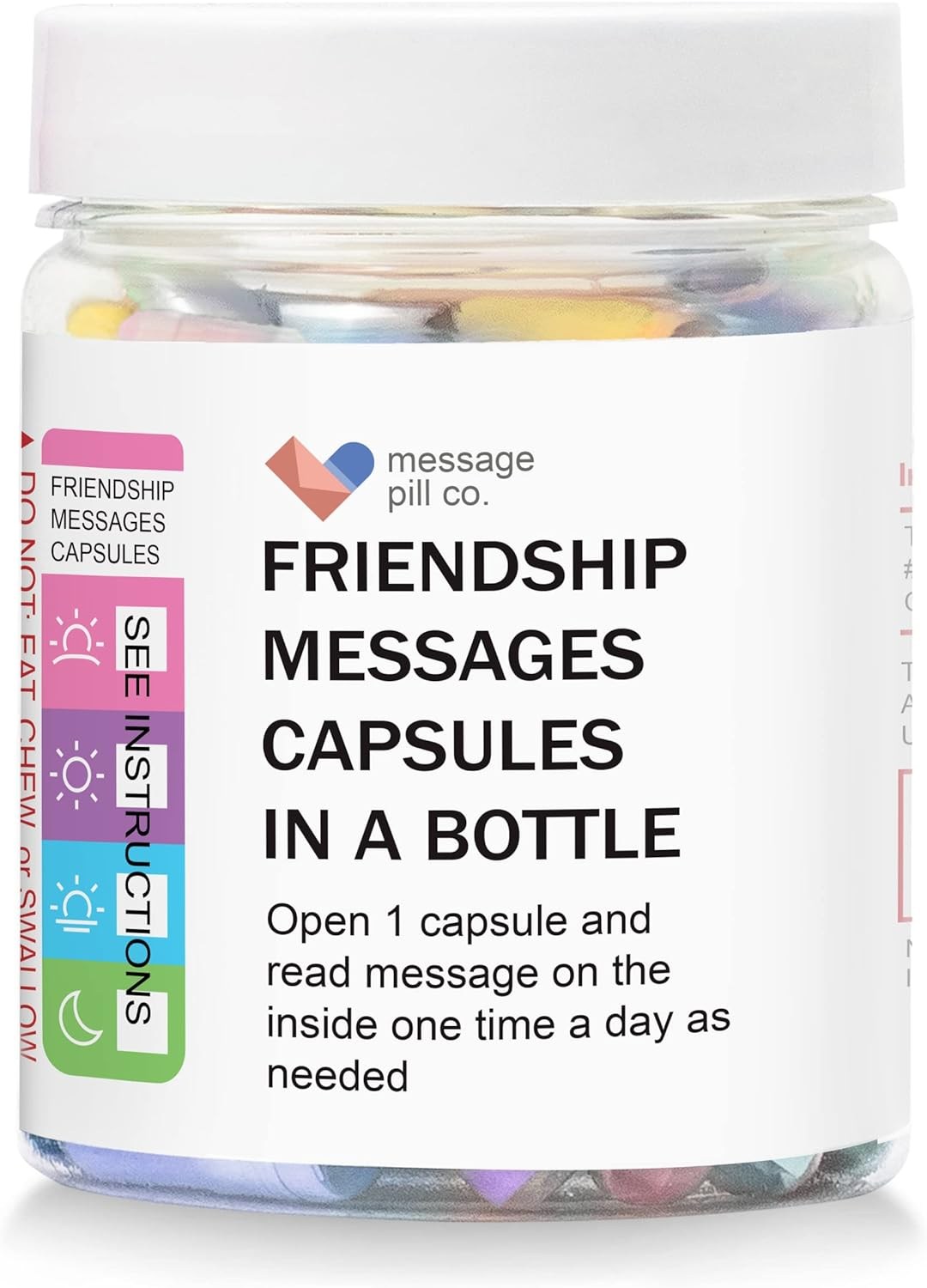 Message Pill Co. Friendship Messages in a Bottle