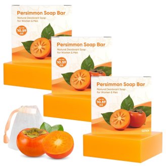 GPP Persimmon Soap Bar, 3-Pack
