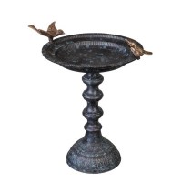 Kelly Clarkson Home Albermarle Cast Iron Pedestal Birdbath