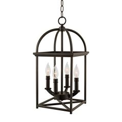 Revel 4-Light Amesbury 21-Inch Foyer Lantern Chandelier