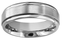 Kohl's Titanium Raised Center Wedding Band