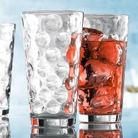 Le'raze Bubble Design Highball Glasses
