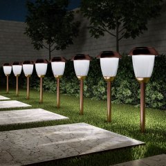 Pure Garden Solar-Powered Pathway Lights