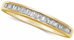 Macy's Diamond Baguette in 14K White Gold