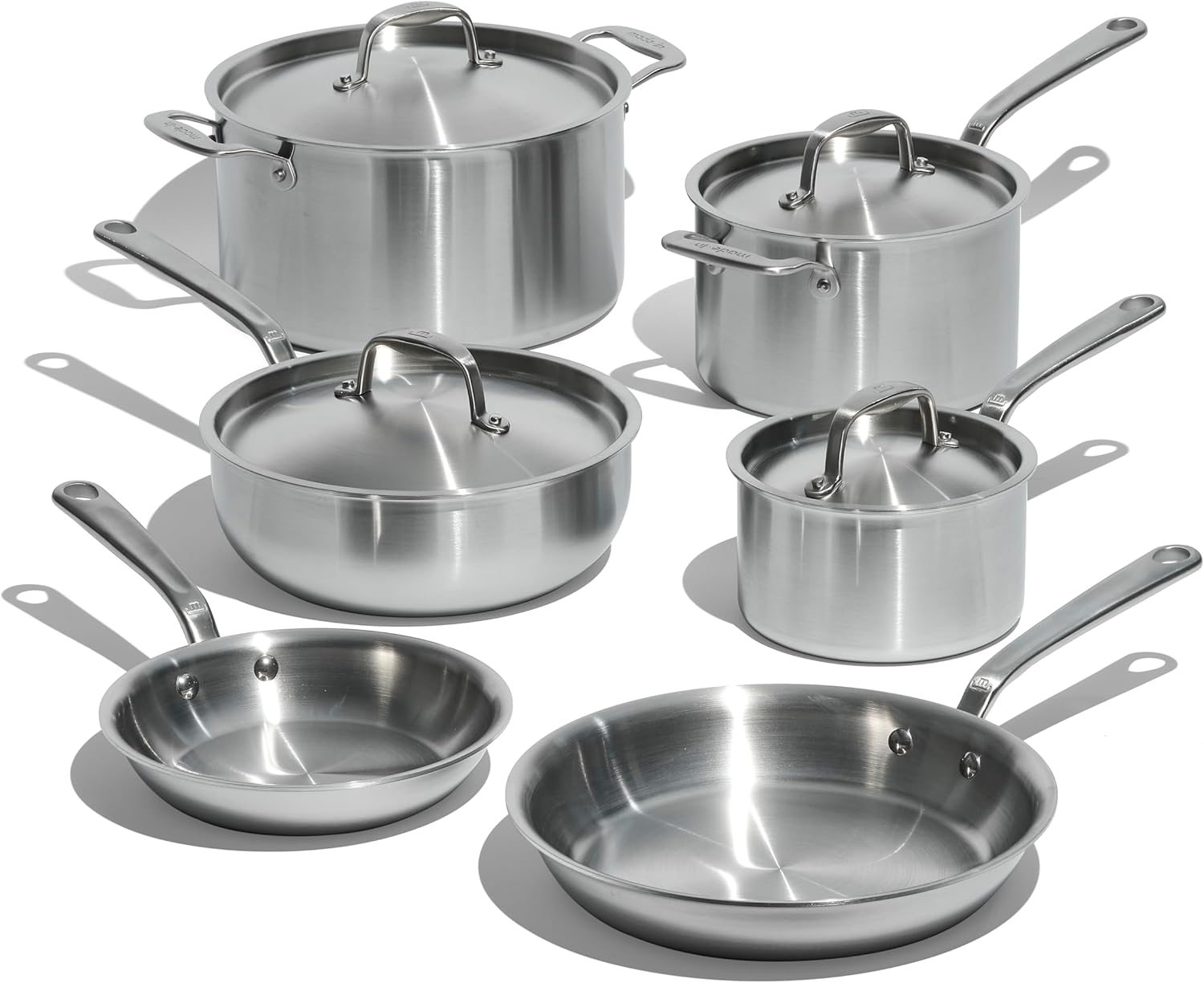 Made In Cookware 10-Piece Stainless Steel Pot and Pan Set