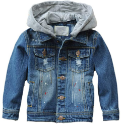 Mallimoda Hooded Denim Jacket