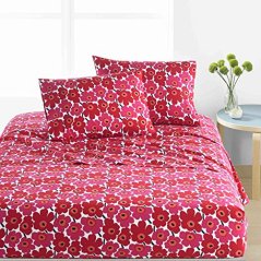 Marimekko Floral Cotton Sheet Set, 200 Thread Count