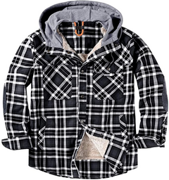 Mr.Stream Casual Thick Hooded Flannel Jacket