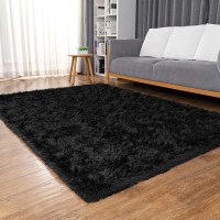Ophanie Black Rug for Bedroom