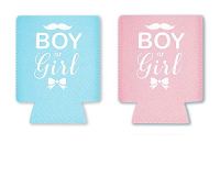 Panda Creative Gender Reveal Beer Sleeves.