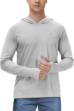 Roadbox Men's UPF 50+ Sun Protection Long Sleeve Hoodie