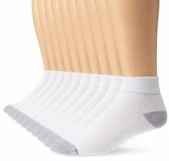 Amazon Essentials 6-Pack Performance Cotton Cushioned Athletic Ankle Socks