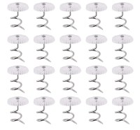 AKStore 100 Pcs Bed Skirt Pins Clear Heads
