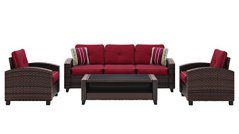 Ashley Furniture Signature Design Meadowtown 4-Piece Outdoor Furniture Set