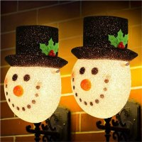 Jandel 2-Pack Snowman Porch Light Covers