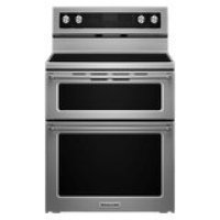 KitchenAid 30-Inch 5 Burner Electric Double Oven Convection Range