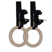 Titan Fitness 8-Inch Diameter Wood Gymnastics Rings