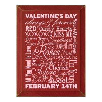 Winston Porter Valentine's Day Wordle Textual Art Plaque
