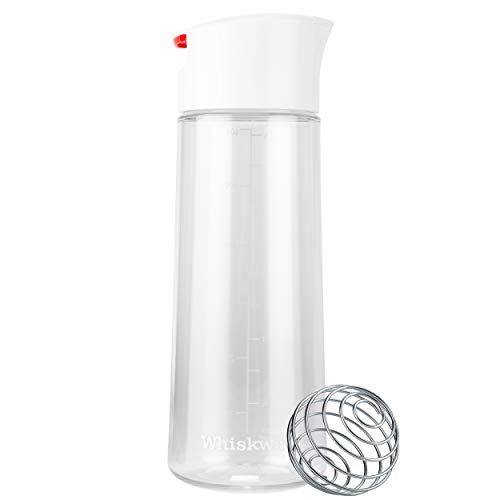 Green Salad Dressing Shaker Elegant Life Come with Mixer and Measure Marking BPA FREE Glass Salad Dressing Container 