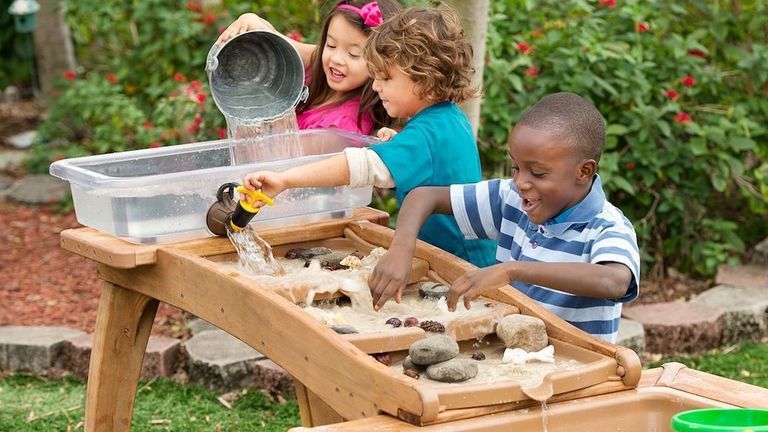 water play table wooden